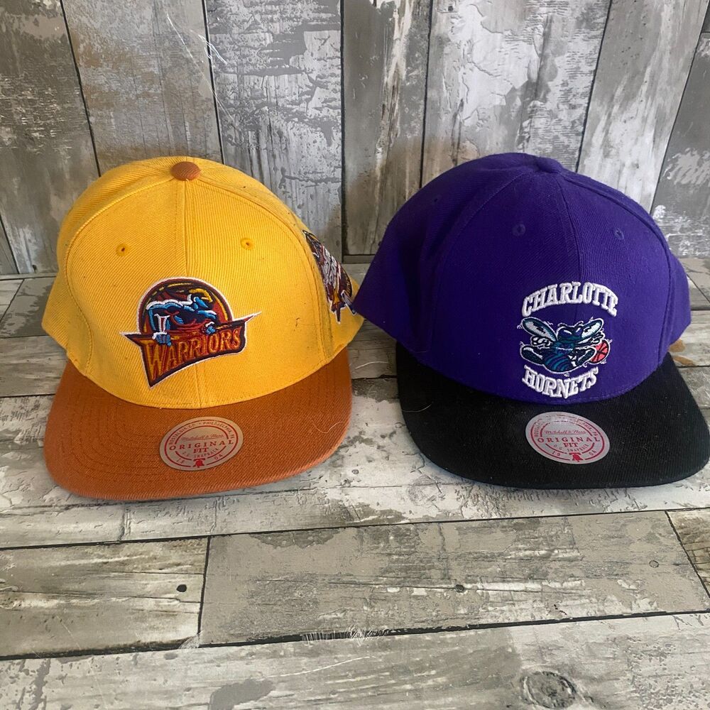 Mitchell & Ness NBA hat combo Warriors and hornets